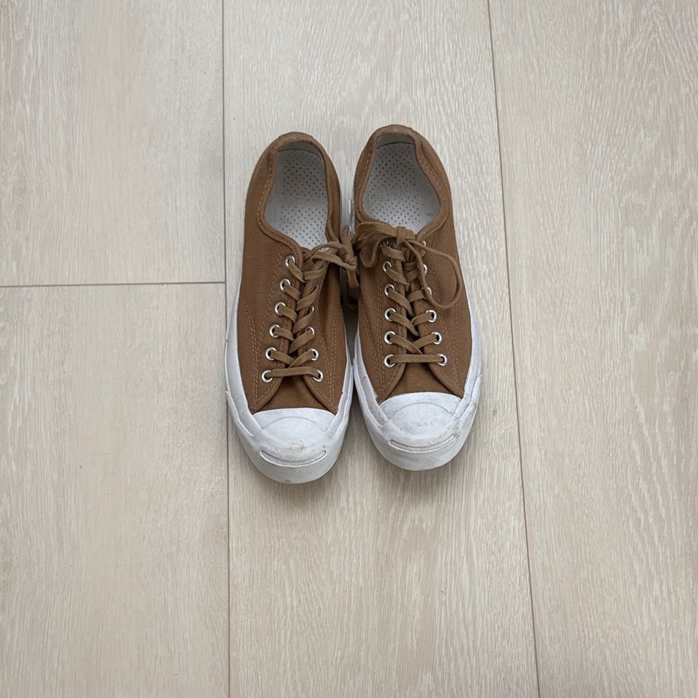 Converse Light Brown White Sneakers